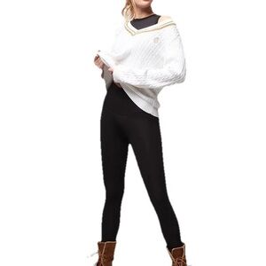 TLC TLCSport UK Extra Strong Compression Firming Gym Work Out Black Leggings S M